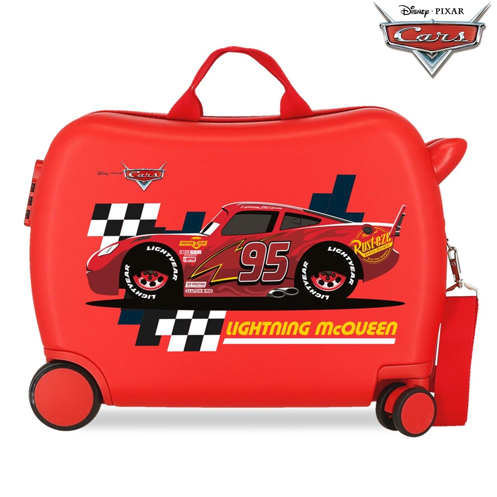Bērnu čemodāns ar riteņiem Cars Lightning McQueen