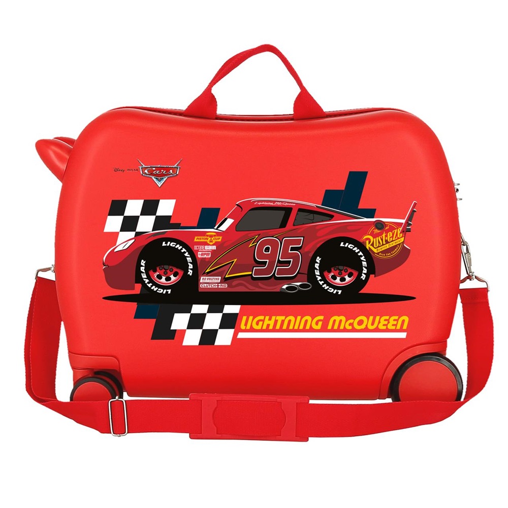 Bērnu čemodāns ar riteņiem Cars Lightning McQueen