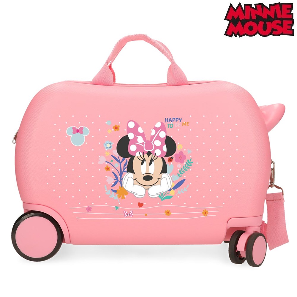 Bērnu ride-on koferis ar riteņiem Minnie Mouse Happy To Be Me