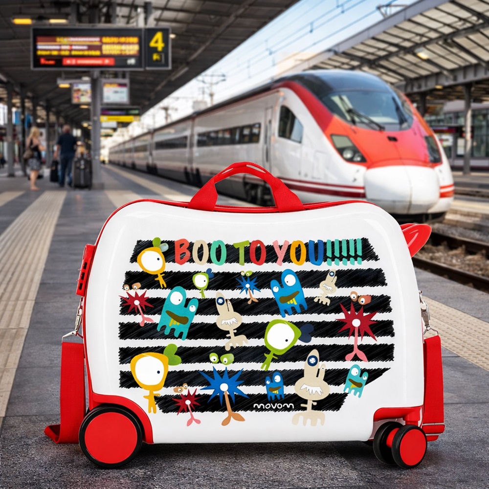 Bērnu ride-on koferis - Movom Boo To You