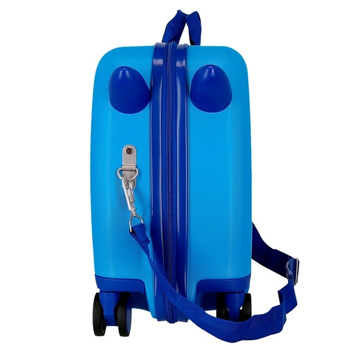 Bērnu ride-on koferis ar riteņiem Movom Monsters Blue