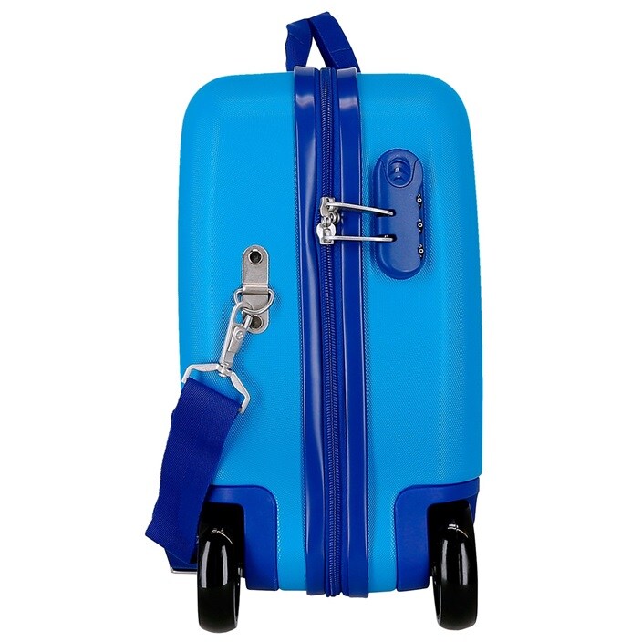 Bērnu ride-on koferis ar riteņiem Movom Monsters Blue
