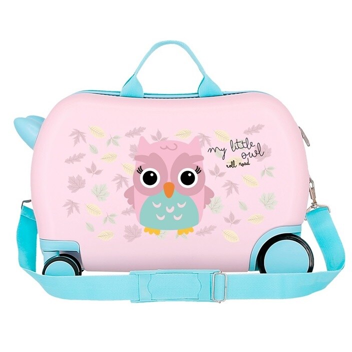 Bērnu ride-on koferis ar riteņiem Roll Road My Little Owl