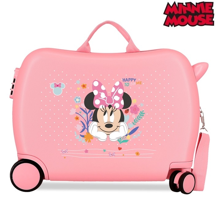Bērnu ride-on koferis ar riteņiem Minnie Mouse Happy To Be Me