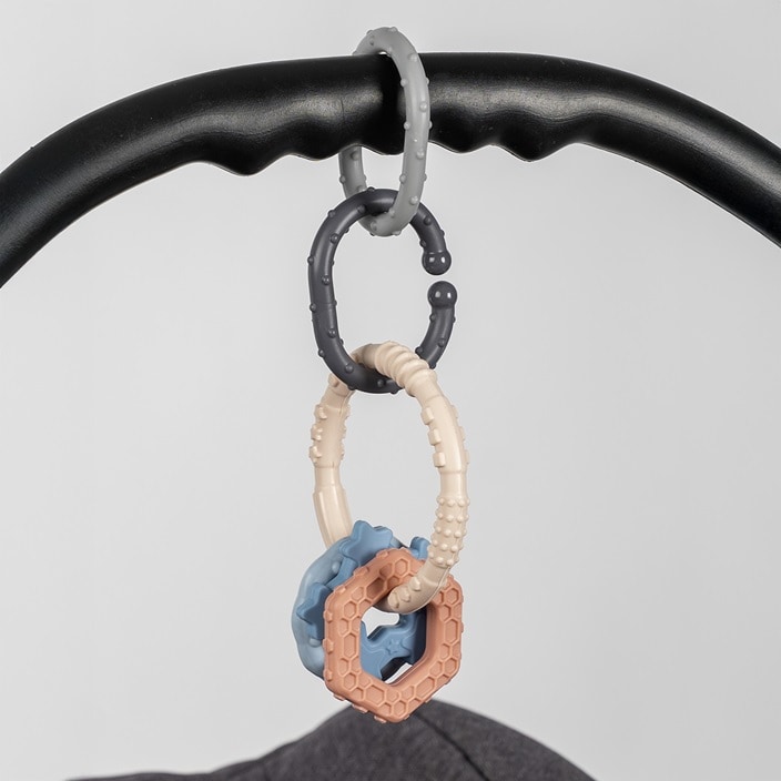 Stiprinājuma gredzeni bērnu ratiem – Reer Clip&Go Fastening Rings