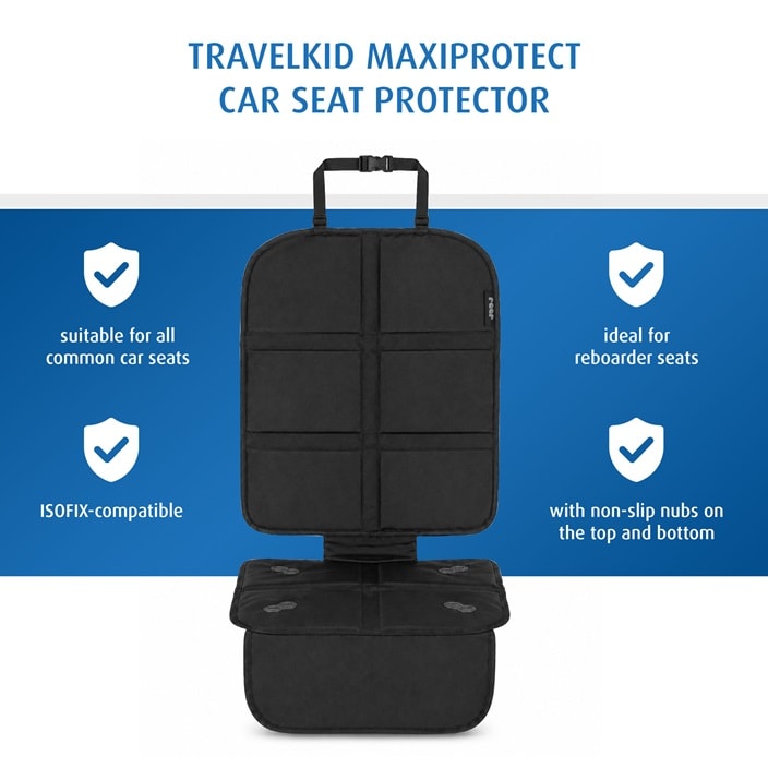 Automašīnas sēdekļa aizsargpaklājs – Reer TravelKid MaxiProtect Black