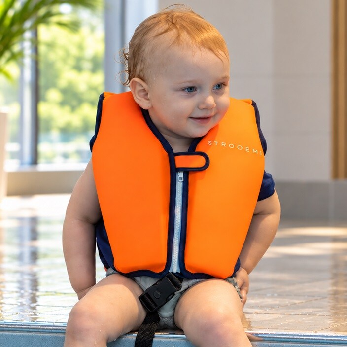 Peldveste bērniem - Strooem Navy & Orange