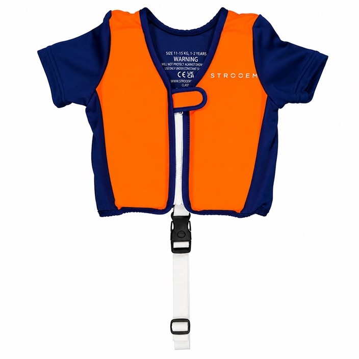 Peldveste bērniem un mazajiem bērniem Strooem Navy & Orange