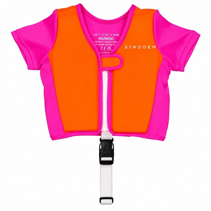 Peldveste bērniem un mazajiem bērniem Strooem Pink & Orange