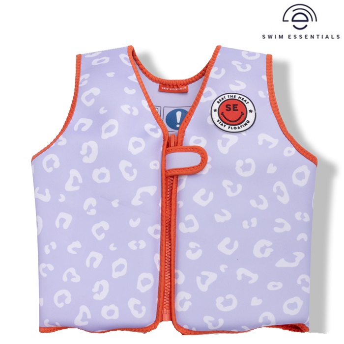 Peldveste bērniem Swim Essentials Lilac Leopard