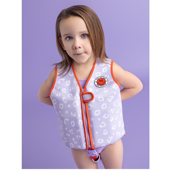 Peldveste bērniem Swim Essentials Lilac Leopard