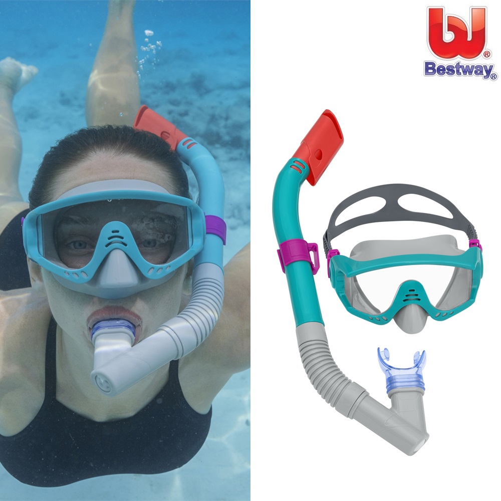 Snorkelēšanas komplekts bērniem - Bestway Spark Wave Blue Snorkelēšanas komplekts bērniem - Bestway Spark Wave Blue