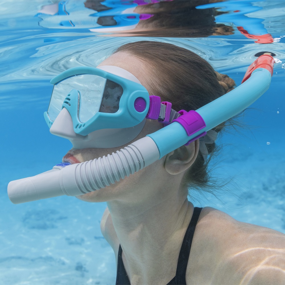 Snorkelēšanas komplekts bērniem - Bestway Spark Wave Blue Snorkelēšanas komplekts bērniem - Bestway Spark Wave Blue