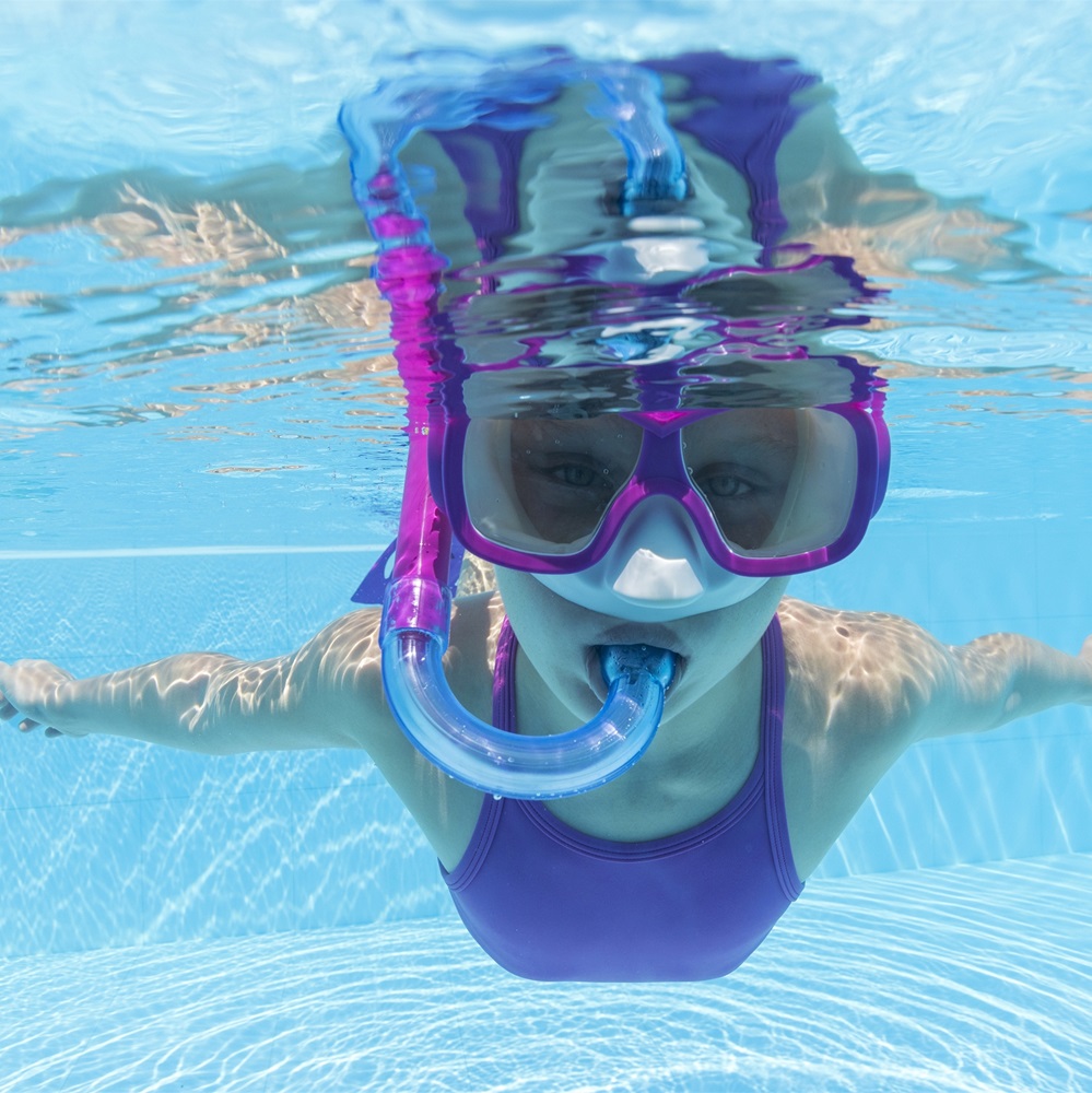 Snorkelēšanas komplekts bērniem - Bestway Burst Essential Cerise