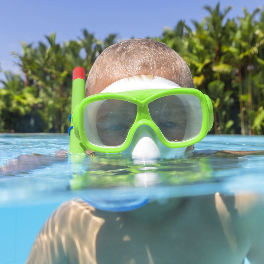 Snorkelēšanas komplekts bērniem - Bestway Burst Essential Green Snorkelēšanas komplekts bērniem - Bestway Burst Essential Green