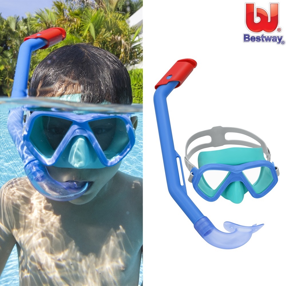 Bērnu snorkelēšanas komplekts Bestway Dominator Blue