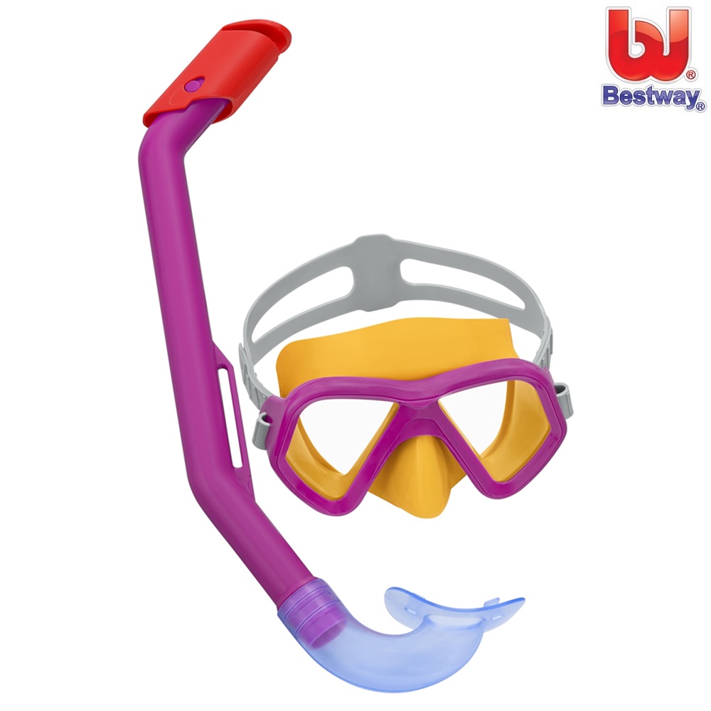 Bērnu snorkelēšanas komplekts Bestway Dominator Cerise