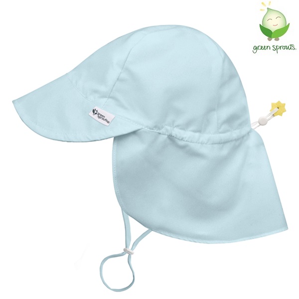 Saules aizsardzības cepure mazulim un bērniem Green Sprouts Light Aqua