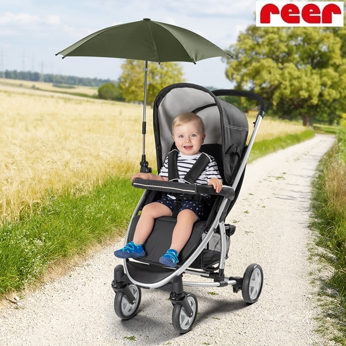Saulessargs ratiņiem - Reer ShineSafe Forest Green