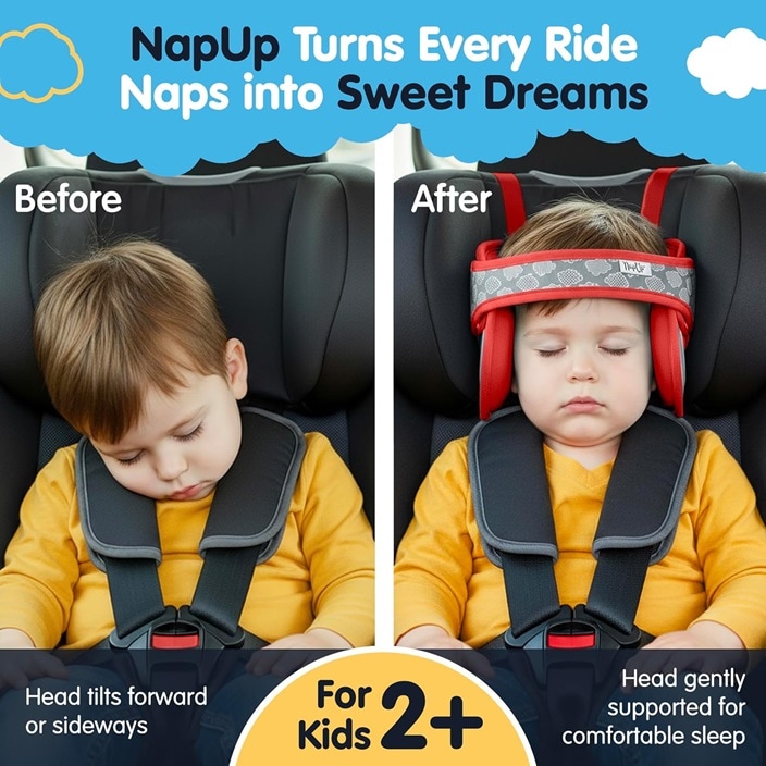 Bērnu kakla un galvas atbalsts - NapUp Red