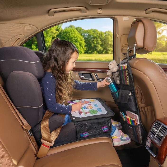 Auto sēdekļa organizators - Reer TravelKid Tidy Black