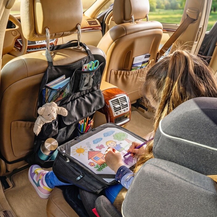 Auto sēdekļa organizators - Reer TravelKid Tidy Black
