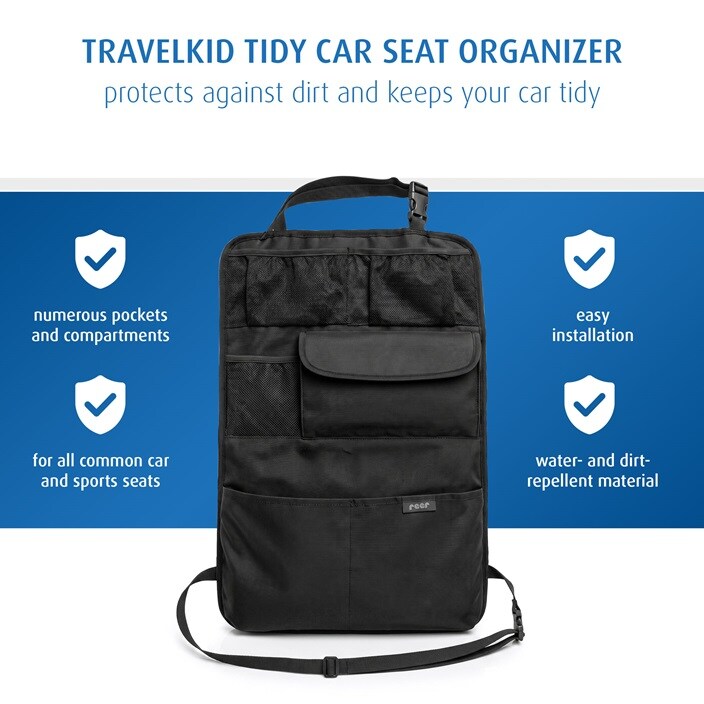 Auto sēdekļa organizators - Reer TravelKid Tidy Black