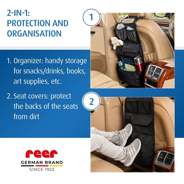 Auto sēdekļa organizators - Reer TravelKid Tidy Black