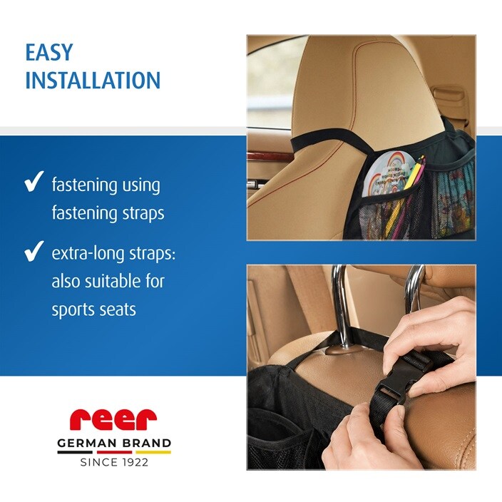 Auto sēdekļa organizators - Reer TravelKid Tidy Black