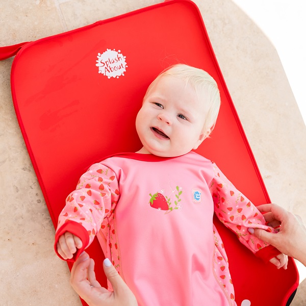 Bērnu hidrotērps ar oderējumu SplashAbout Warm In One Strawberry Field
