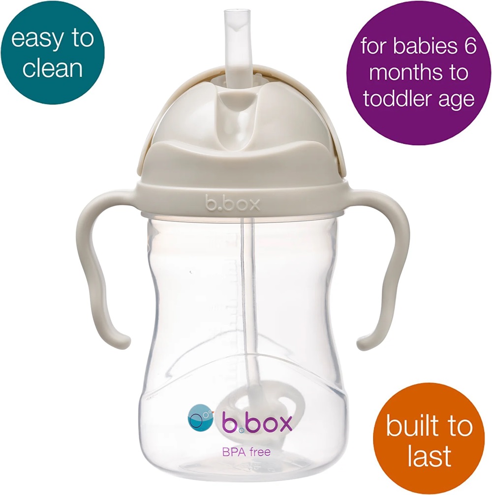 Neizlīstoša pudele bērniem B.Box Sippy Cup Latte