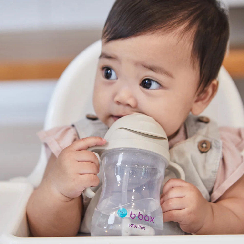 Neizlīstoša pudele bērniem B.Box Sippy Cup Latte