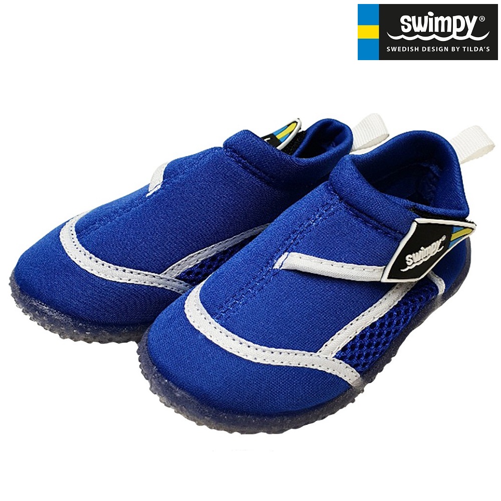 Pludmales un peldēšanas apavi bērniem un mazuļiem Swimpy New Blue