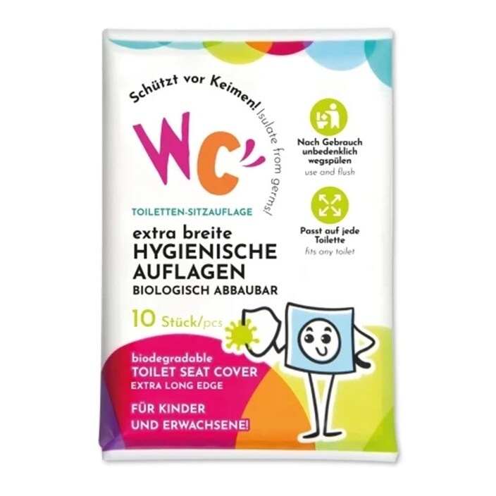 Higiēniski tualetes poda sēdekļa pārklāji – Wücetki Extra Wide