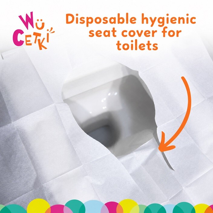 Higiēniski tualetes poda sēdekļa pārklāji – Wücetki Extra Wide