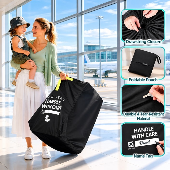 Transportēšanas soma autokrēsliņam - Guiseapue Car Seat Bag