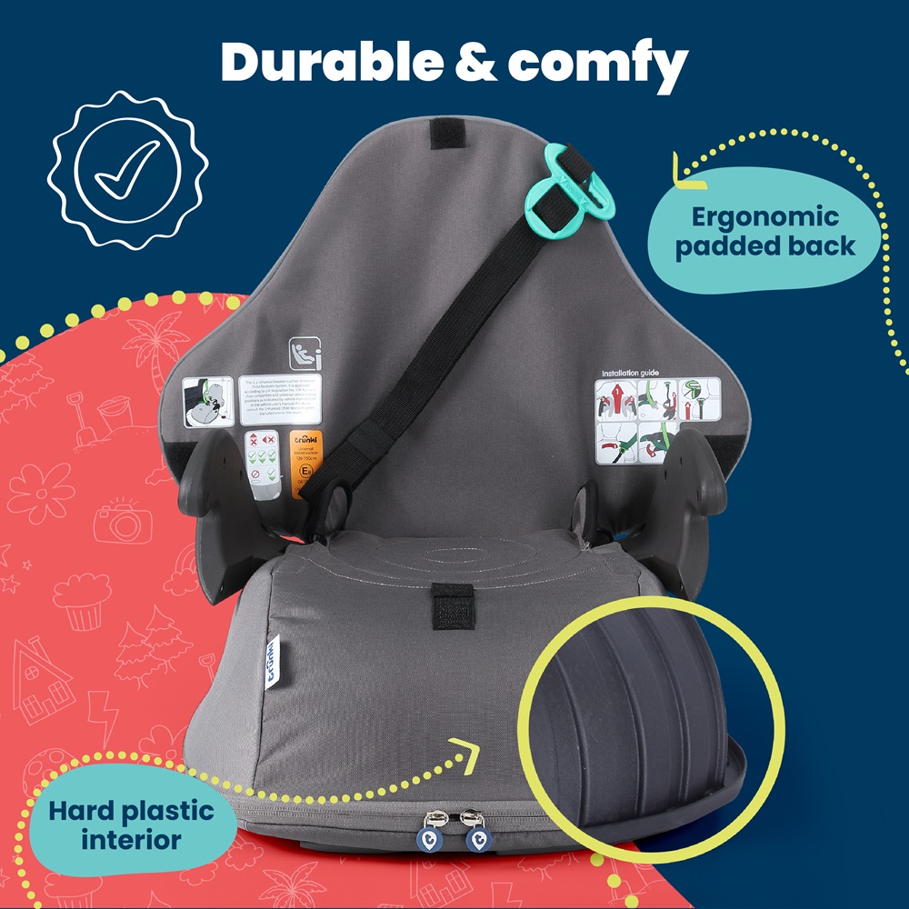 Bērnu autokrēsls - Trunki BoostApak Grey