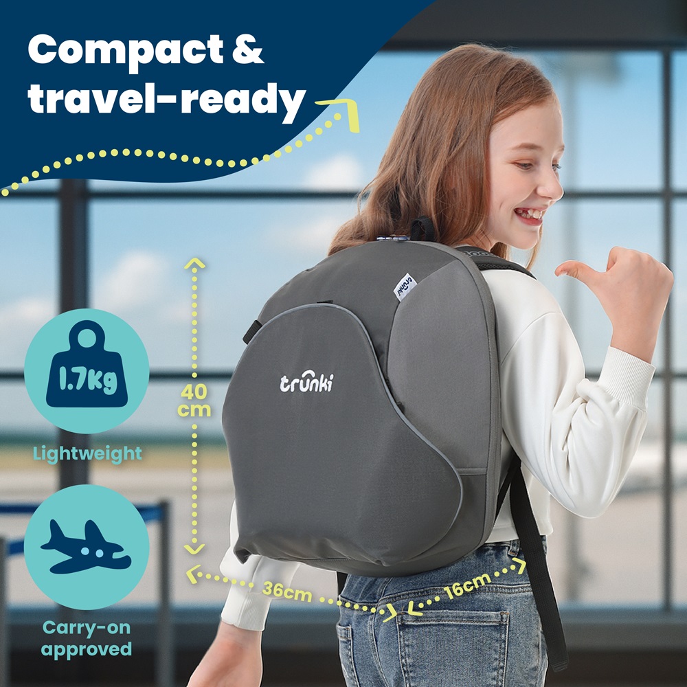 Bērnu autokrēsls - Trunki BoostApak Grey