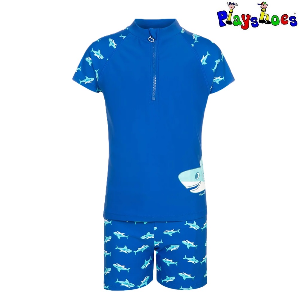 Bērnu UV krekls un peldbikses (set) - Playshoes Shark