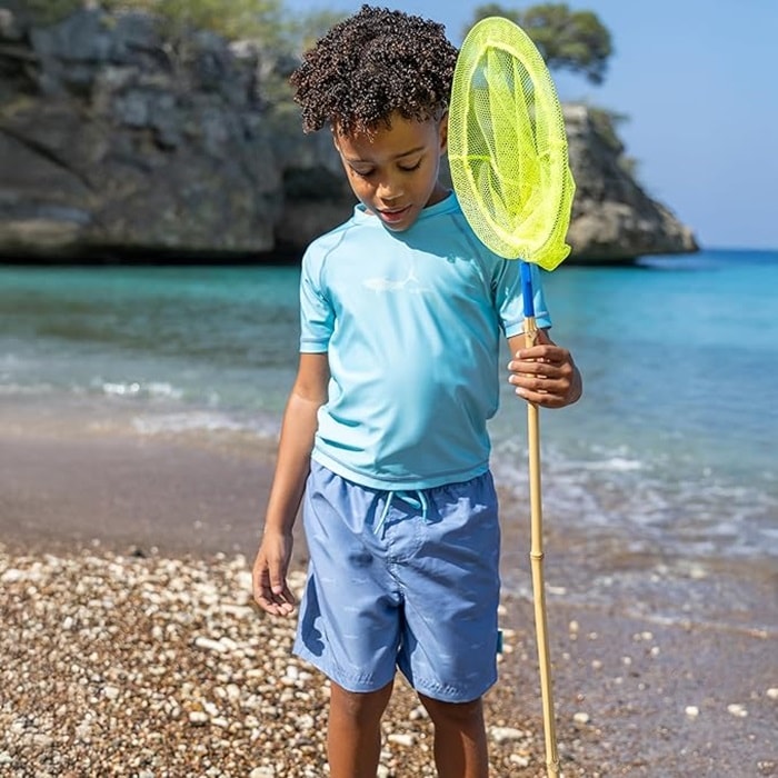 Bērnu UV krekls un peldbikses (set) Playshoes Shark Turqouise