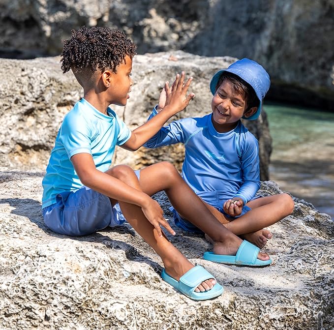 Bērnu UV krekls un peldbikses (set) Playshoes Shark Turqouise