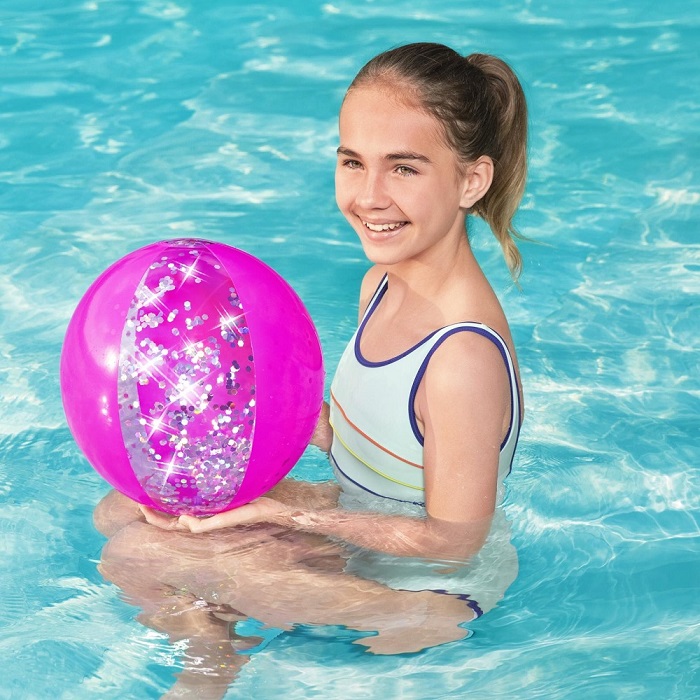 Pludmales bumba Bestway Glitter Fushion Pink
