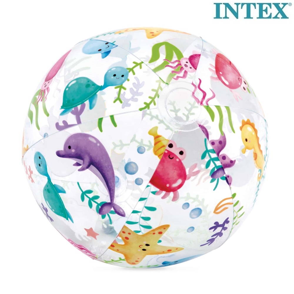 Piepūšamā pludmales bumba Intex Tropcial Sea Animals