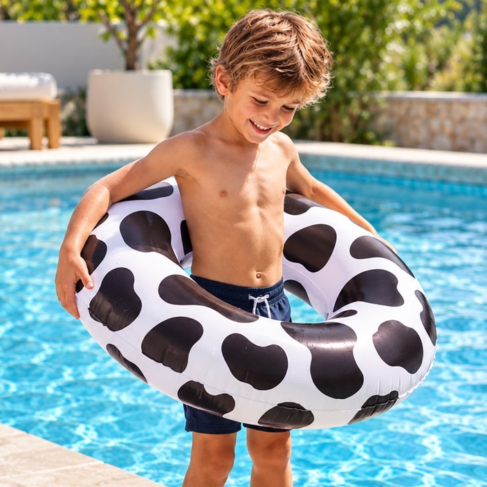 Liels piepūšamais peldriņķis - Swim Essentials XL Cow