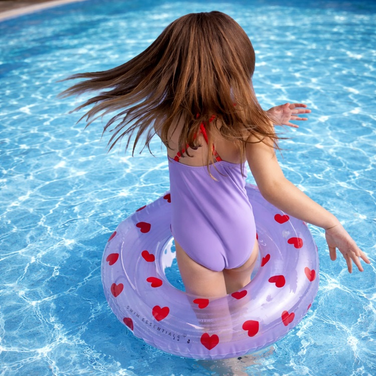 Peldriņķis - Swim Essentials Lilac Hearts Peldriņķis - Swim Essentials Lilac Hearts