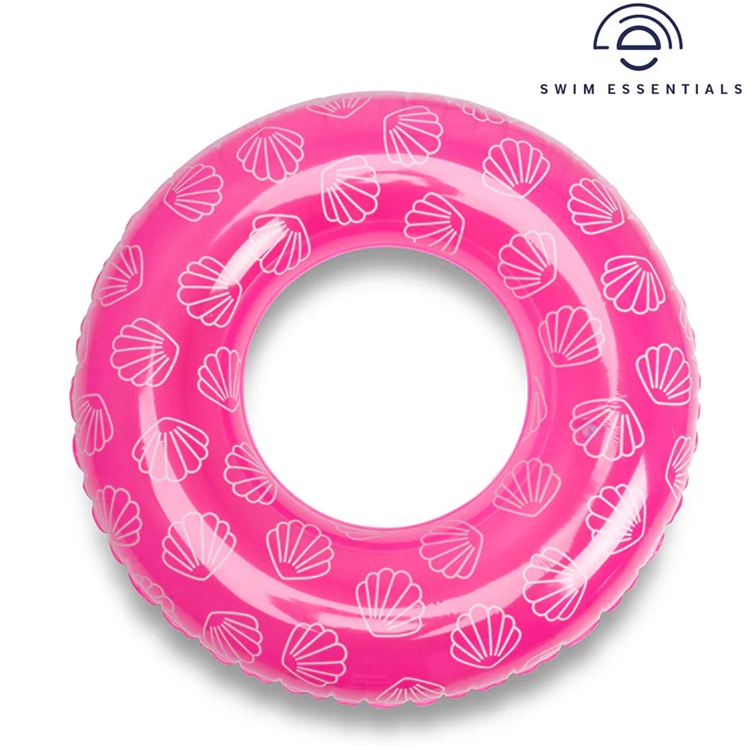 Liels piepūšamais peldriņķis bērniem Swim Essentiasl Pink Sea Shells