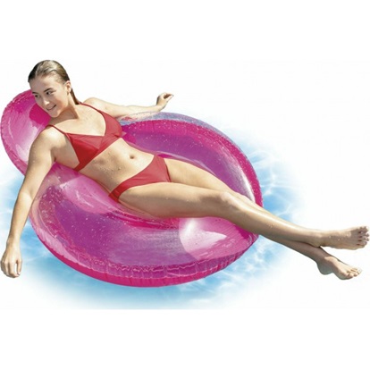 Piepūšama peldēšanas rotaļlieta Intex Pool Chair Pink