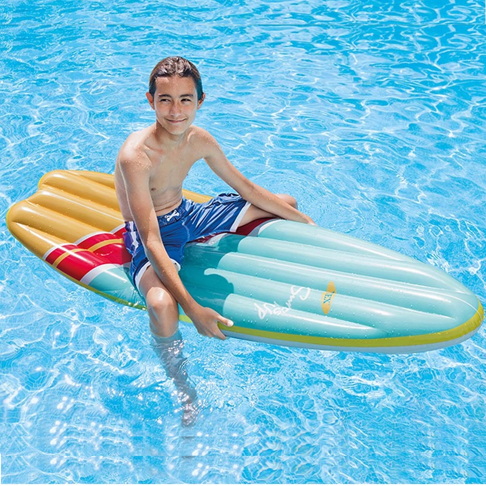 Piepūšams peldmatracis un sērfošanas dēlis Intex Surf's Up Blue Piepūšams peldmatracis un sērfošanas dēlis Intex Surf's Up Blue