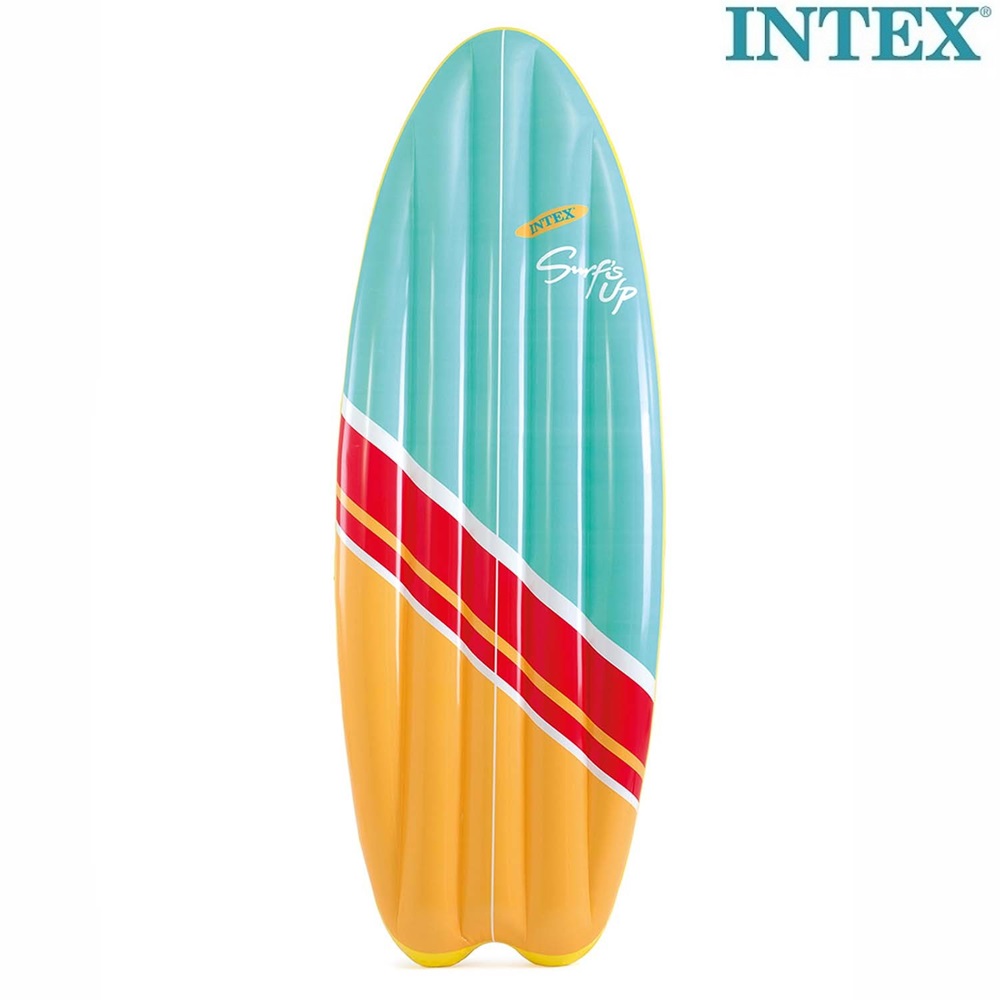 Piepūšams peldmatracis un sērfošanas dēlis Intex Surf's Up Blue Piepūšams peldmatracis un sērfošanas dēlis Intex Surf's Up Blue