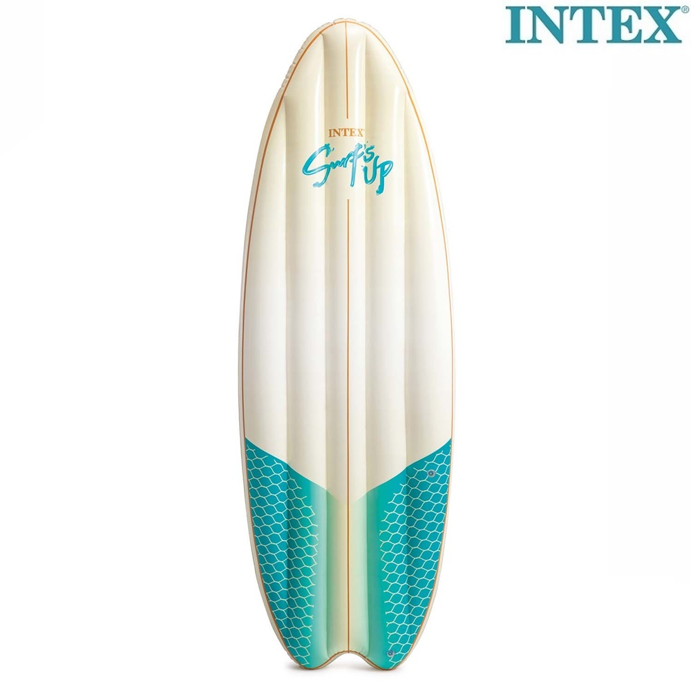 Piepūšams peldmatracis un sērfošanas dēlis Intex Surf's Up White Piepūšams peldmatracis un sērfošanas dēlis Intex Surf's Up White